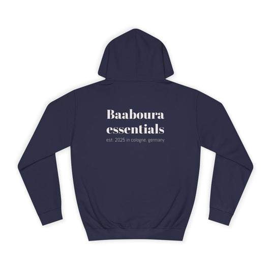 Baaboura essentials hoodie navy blue